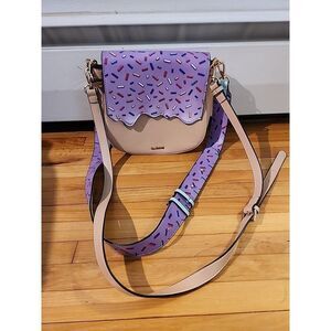 Chris Campbell SHOE BAKERY Purple Sprinkle Pop Art Crossbody Ice Cream